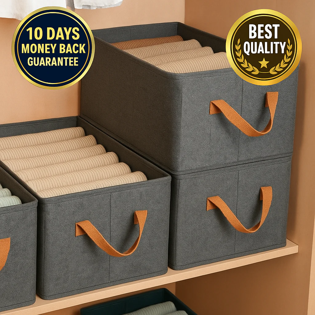 š§³ Space-Saving Foldable Organisers | Perfect for Almirah & Travel āØ