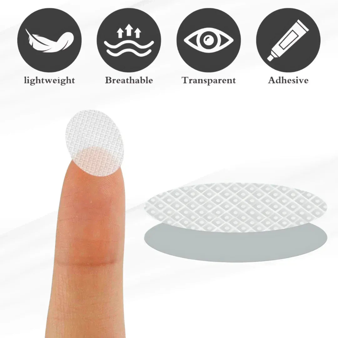 Premium Invisible Earlobe Patches – 100 PCS