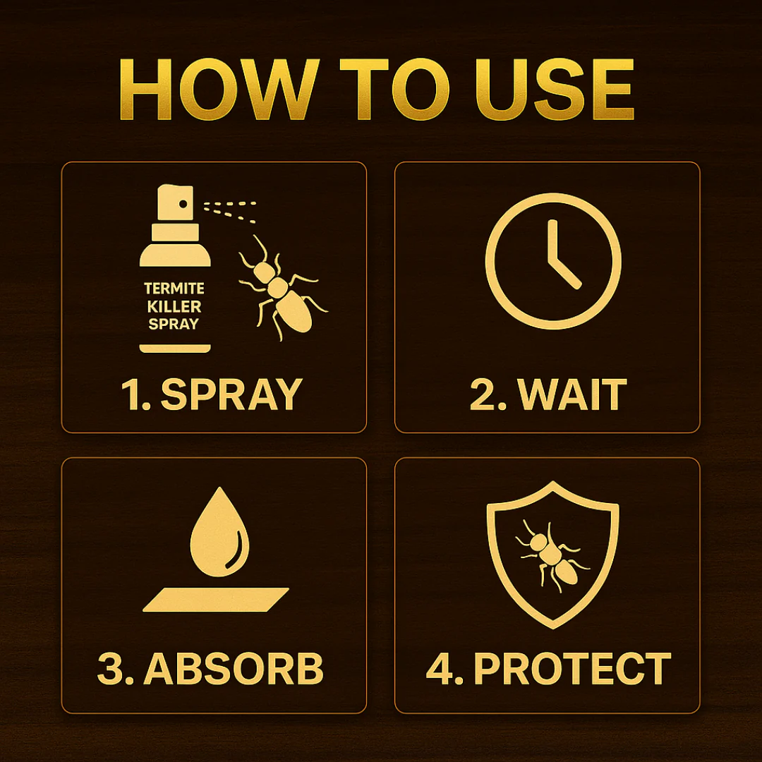 Instant Termite Killer – 3-Pack Spray for Full Home Defence 🛡️