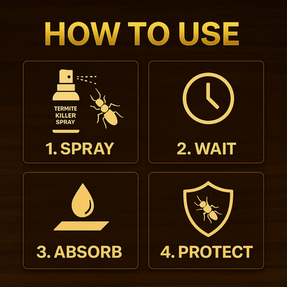 Instant Termite Killer – 3-Pack Spray for Full Home Defence 🛡️