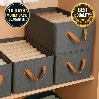 🧳 Space-Saving Foldable Organisers | Perfect for Almirah & Travel ✨