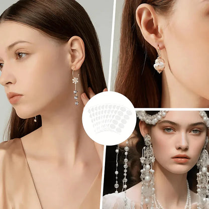 Premium Invisible Earlobe Patches – 100 PCS