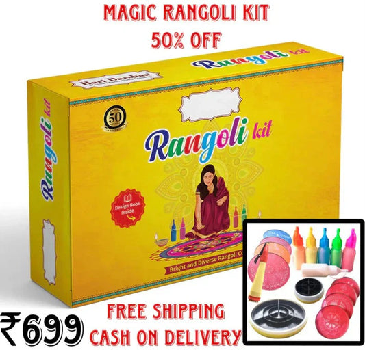 4 in 1 DIY Rangoli  Box Pack