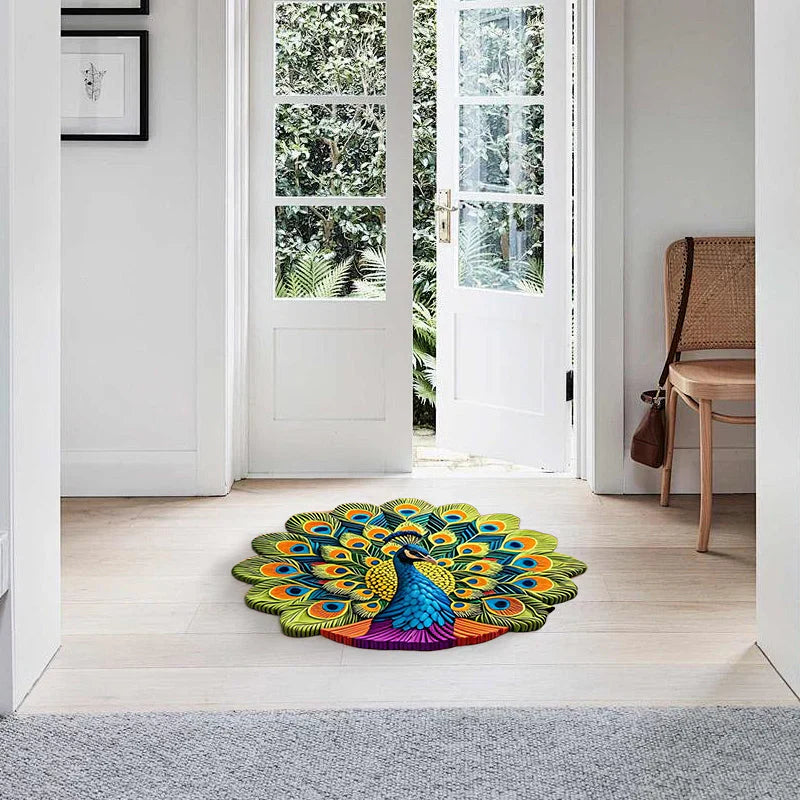 ⏳Time-Limited Special⏰Quick-Dry Non-Slip Peacock Mat
